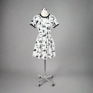 Nightmare Before Christmas Black & White Dress